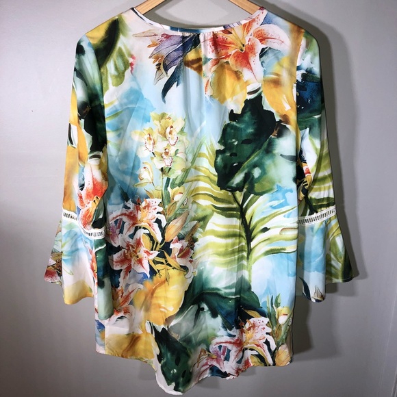 NWOT Amelia New York Soft Summer Orchid Tunic Top - Picture 7 of 8